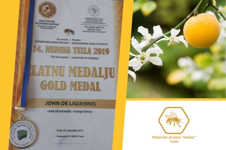 Gold Medal To Our Orange Honey! | B-honey.gr | Honey & Bee Products ...